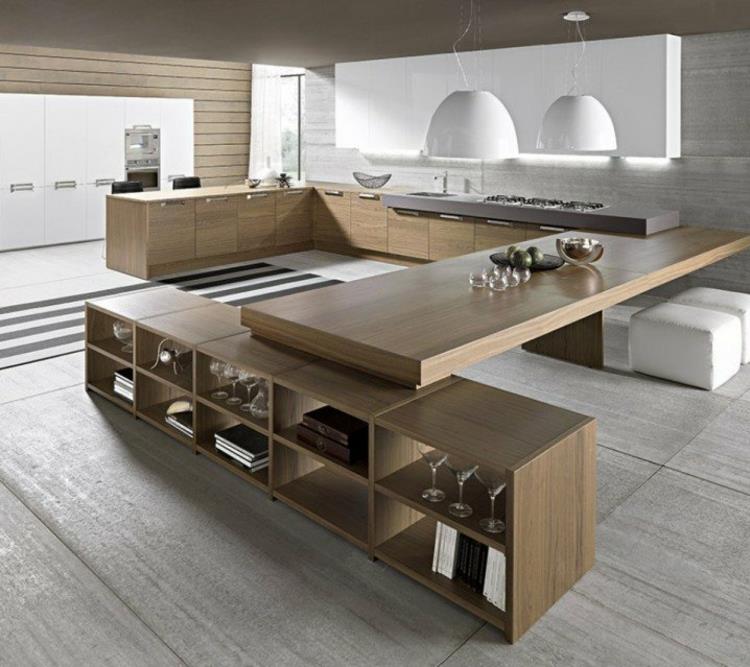 όμορφες κουζίνες εικόνες σχεδιασμός κουζίνας ξύλινη κουζίνα νησί