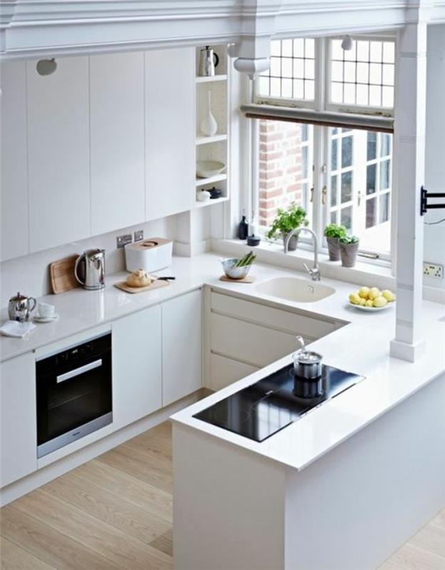όμορφες κουζίνες εικόνες ιδέες σχεδιασμού κουζίνας ξύλινη μικρή κουζίνα στημένη
