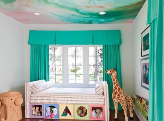 όμορφα ταβάνια στήνουν παιδικά δωμάτια φρέσκες ιδέες