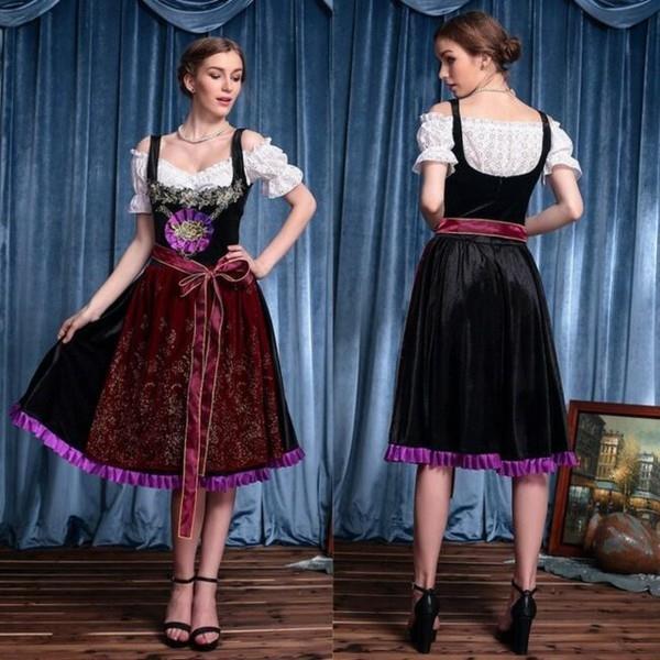 όμορφες τάσεις dirndl με λευκή μπλούζα dirndl