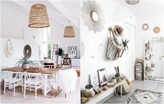 όμορφες ιδέες επίπλωσης boho scandi