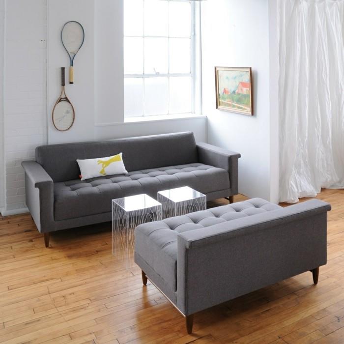 όμορφοι καναπέδες γκρι καναπέδες μοντέρνα πλαϊνά τραπεζάκια διακόσμηση τοίχου