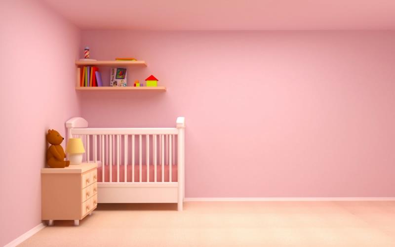 όμορφες ιδέες βαφής τοίχου παιδικό δωμάτιο βαφή τοίχου ροζ μοντέρνα χρώματα τοίχου