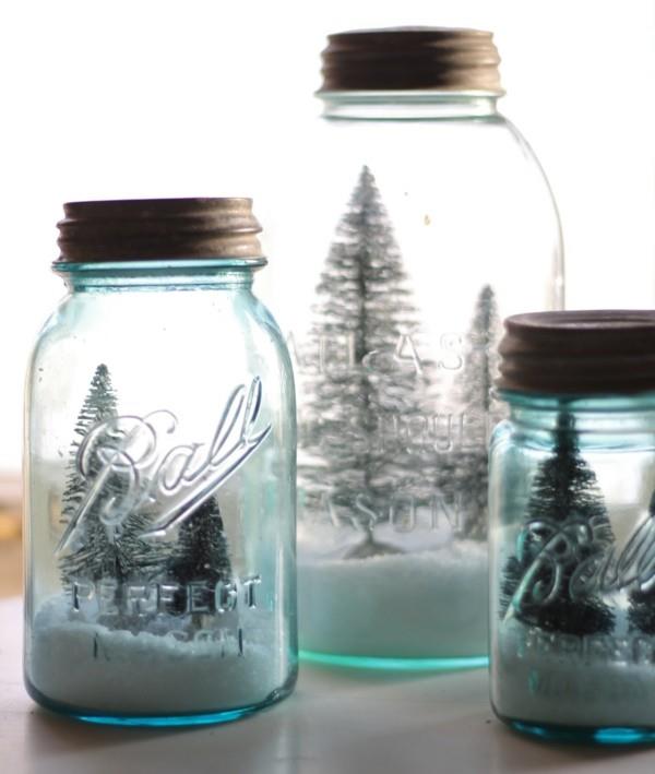 τοπία χιονιού υπέροχες ιδέες μπερδεμένα δώρα από το ποτήρι με παιδιά
