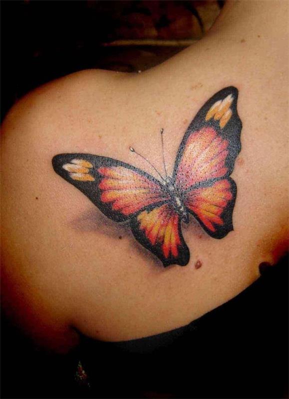 όμορφες ιδέες τατουάζ πεταλούδας