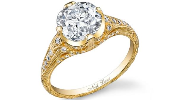 όμορφο δαχτυλίδι αρραβώνων χρυσή πρόταση γάμου δαχτυλίδι neil lane