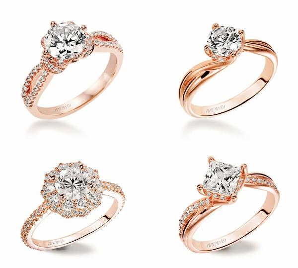 όμορφο δαχτυλίδι αρραβώνων κόκκινο χρυσό ρομαντική πρόταση γάμου αρραβώνα με διαμαντένιο δαχτυλίδι