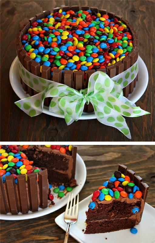 κέικ σοκολάτας mms bonbons candy bar