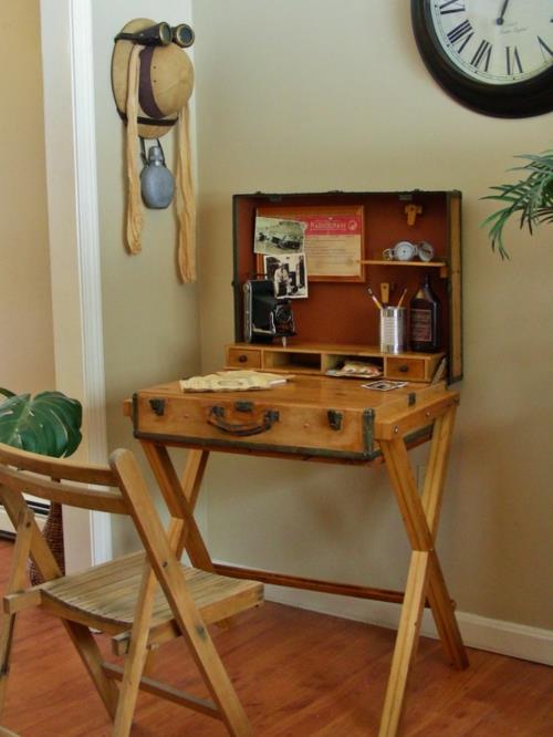 γραφείο χτίστε μόνοι σας σπίτι γραφείο ξύλινο κουτί diy ιδέες ξύλινο πτυσσόμενο τραπέζι πτυσσόμενη καρέκλα