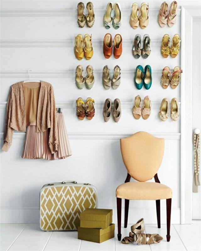 φτιάξτε το δικό σας ράφι τοίχου για ράφι παπουτσιών