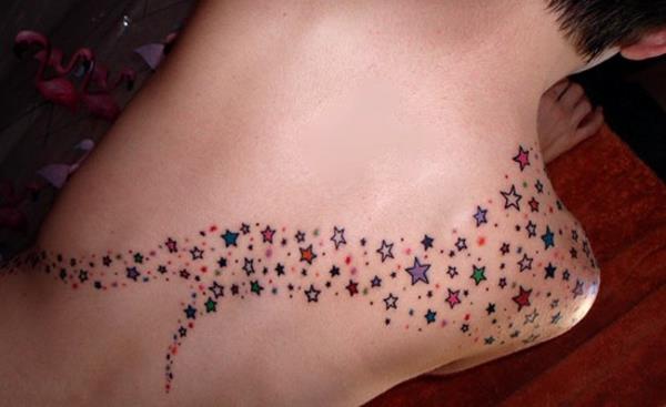 τατουάζ ώμου αστέρι τατουάζ έννοια