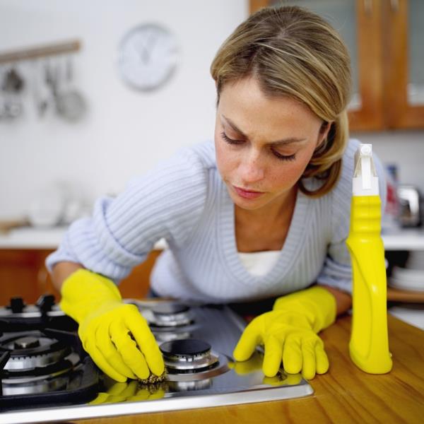 άνοιξη κουζίνας αυτο-κίνητρο προετοιμάστε εστίες καθαρισμού