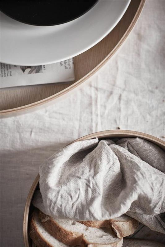 δίσκος σερβιρίσματος ανοιχτό ξύλο στρογγυλή συλλογή ikea Στοκχόλμη 2017