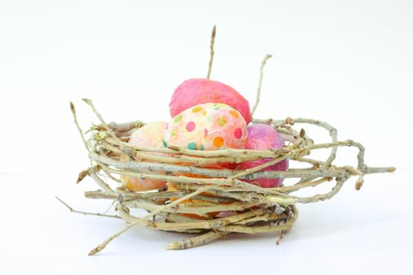 τεχνική χαρτοπετσέτας ιδέες πασχαλινά αυγά φτιάξτε μόνοι σας ανοιξιάτικες διακοσμήσεις