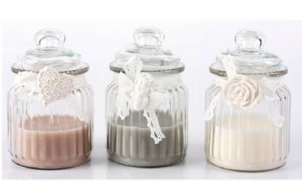 shabby chic κεριά χύνοντας ιδέα δώρου diy