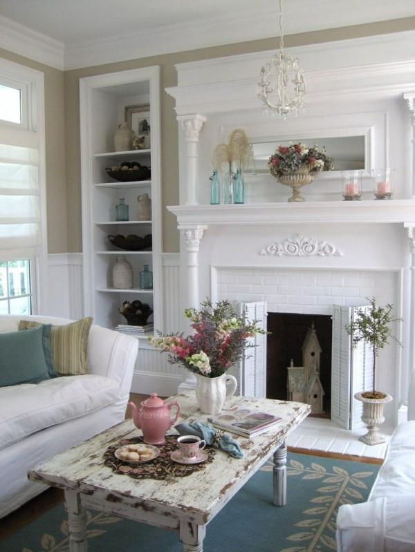 Κάντε το shabby chic μόνοι σας. Διακοσμήστε άνετα το σαλόνι σας