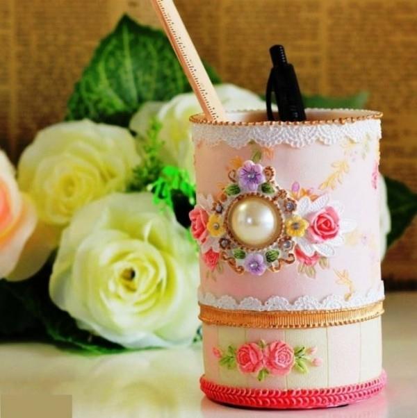 shabby chic κάτοχος στυλό μόνοι σας