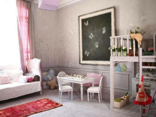 shabby chic στυλ ιδέες διακόσμησης κοριτσίστικο δωμάτιο