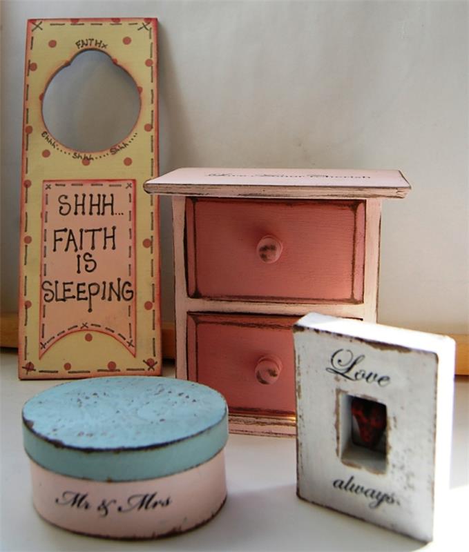 Shabby chic φτιάξτε τα δικά σας έπιπλα κομψά αξεσουάρ σπιτιού