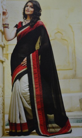 Ombre Shades İpek Saree