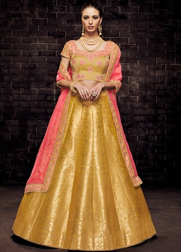 Brocade Silk Lehenga