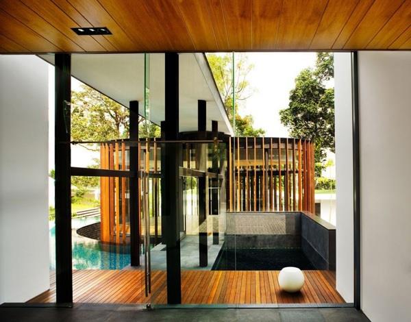 Σιγκαπούρη μοντέρνο σπίτι k2ld αρχιτέκτονες μοντέρνα αρχιτεκτονική ξύλινο γυαλί