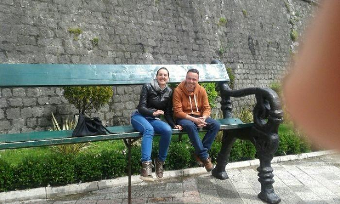 πάγκος τεράστιος πάγκος πόλης kotor Μαυροβούνιο