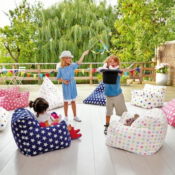 beanbag παιδικά έπιπλα καθισμάτων έγχρωμα σχέδια