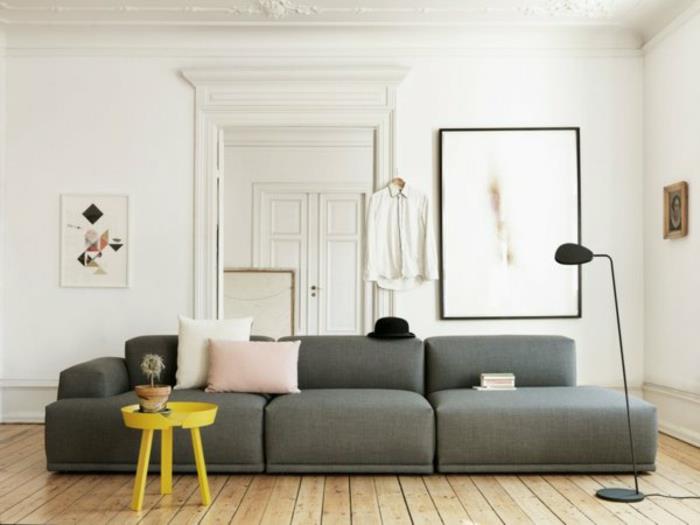 Καναπές σκανδιναβικής επίπλωσης σαλόνι σκανδιναβικού σχεδιασμού ξύλινο πάτωμα