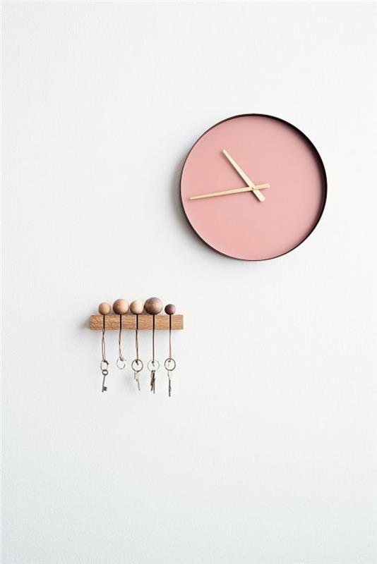 Σκανδιναβικό ρολόι τοίχου σχεδιασμού επίπλων τοίχου