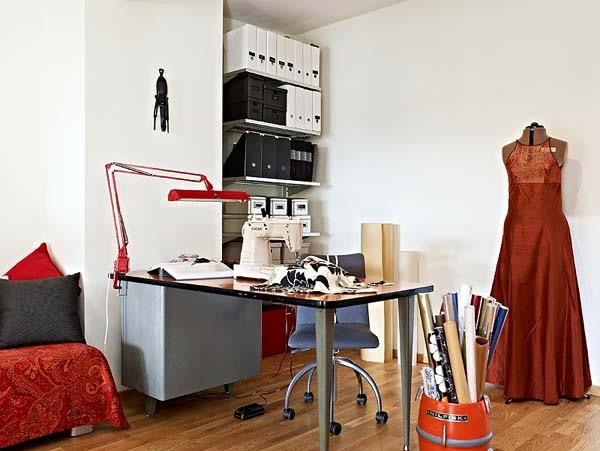 γραφείο ιδέα γραφείο σπίτι γυναίκες ντύνονται κόκκινα πολύχρωμα