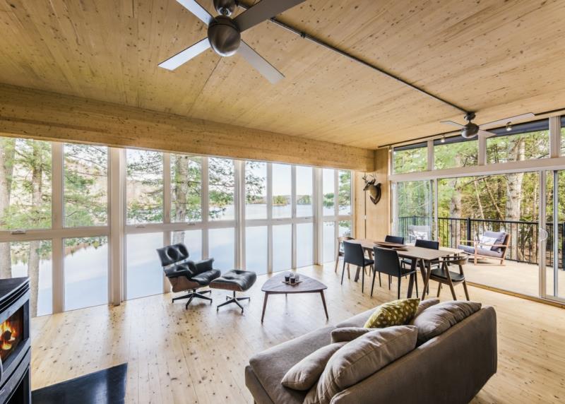 Σκανδιναβικό σχέδιο κλασικό έπιπλο δερμάτινο καναπέ σαλόνι