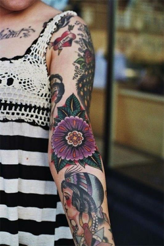 ιδέες τατουάζ μανικιών σε στυλ boho για γυναίκες