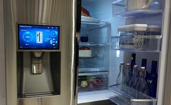 έξυπνη οθόνη τεχνολογίας οθόνης ψυγείου