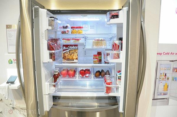 έξυπνο σπίτι τεχνολογίας ψυγείο ομαλή γυαλιστερή lg