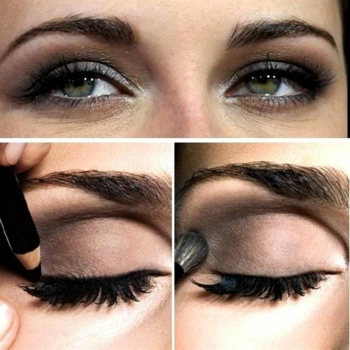 smokey eyes μακιγιάζ οδηγίες μακιγιάζ συμβουλές μακιγιάζ καστανά μάτια βήμα βήμα5