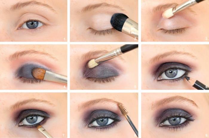 smokey eyes μακιγιάζ οδηγίες μακιγιάζ συμβουλές μακιγιάζ καστανά μάτια βήμα βήμα6