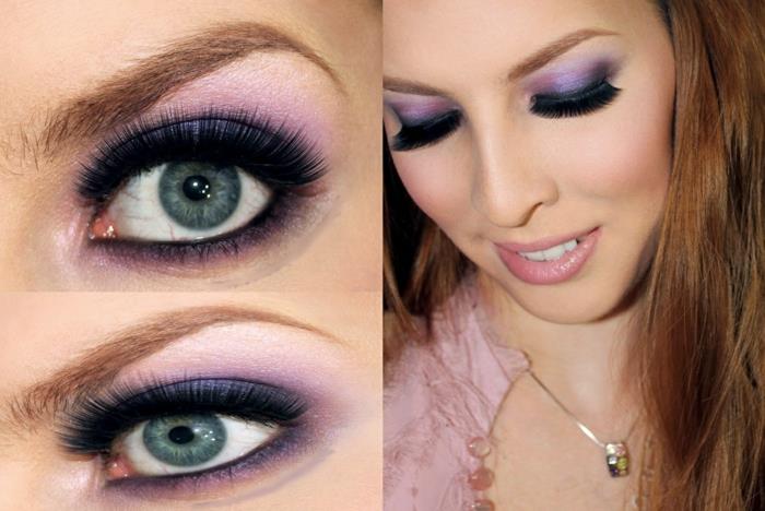 smokey eyes μακιγιάζ μωβ αποχρώσεις συμβουλές μακιγιάζ