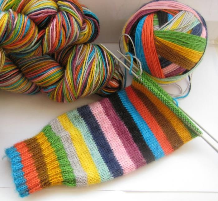 τακούνι πλέξιμο πολύχρωμες κάλτσες πλέξιμο μοτίβο γιόγκα κάλτσες καθαρό