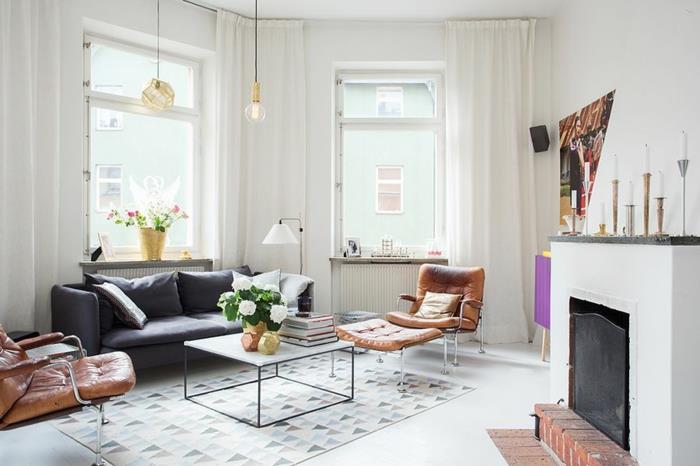 αγοράστε έναν καναπέ σκανδιναβικό σχέδιο διακοσμήστε το σαλόνι σας