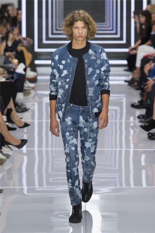 καλοκαιρινά ρούχα versace 2016 καλοκαιρινή μόδα ανοιξιάτικα τζιν παντελόνια top prints σακάκι