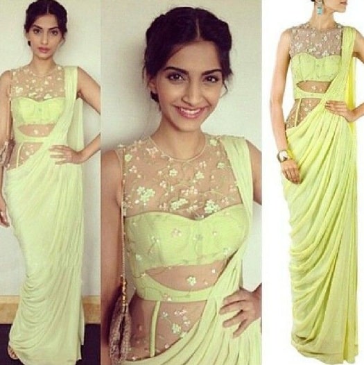 Sonam Kapoor Sari Gelinlik