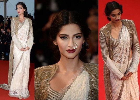 Sonam Kapoor Ceket Sari