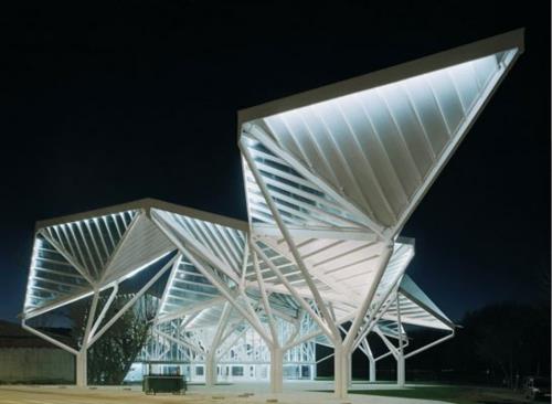 εντυπωσιακό κτίριο σχεδιάζει αρχική αρχιτεκτονική origami
