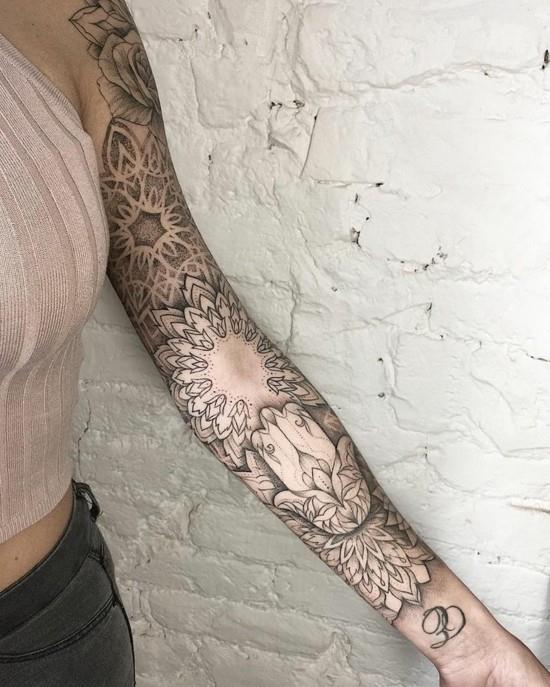 πνευματικές ιδέες τατουάζ για μανίκια για γυναίκες