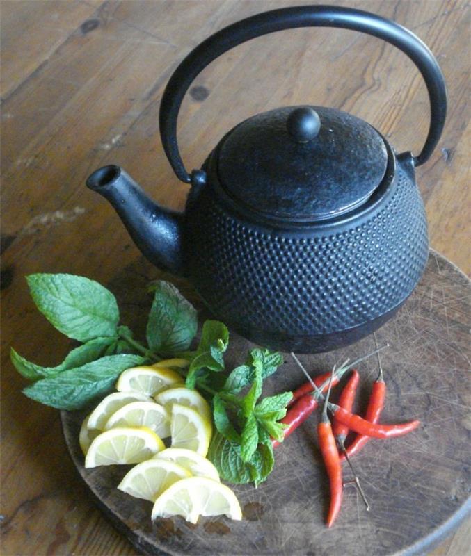 συνεχή κατάψυξη μπαχαρικών ζεστό λοβό τσάι βάλσαμο