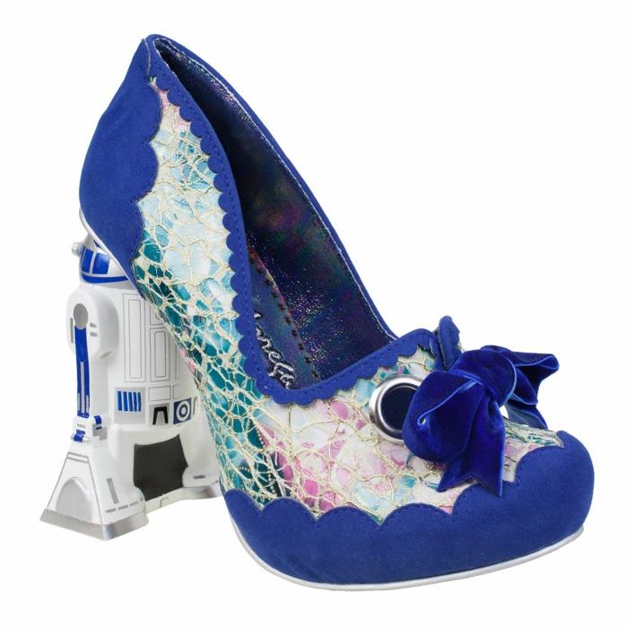 star Wars παπούτσια r2 d2 ψηλοτάκουνα ψηλά hills blue