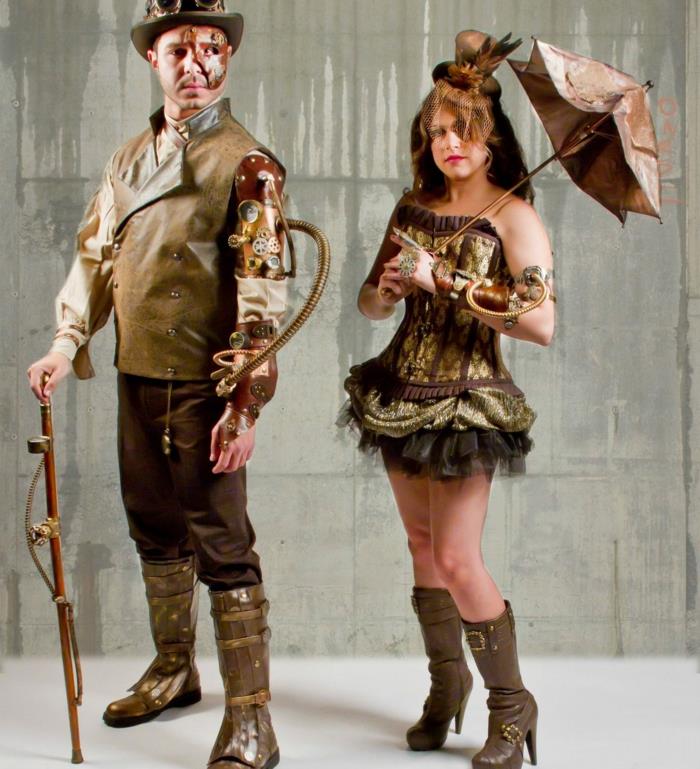 steampunk μόδα γυναικεία ρούχα ανδρικά κοστούμια
