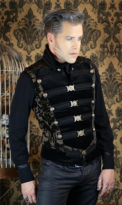 steampunk ρούχα άνδρες κοστούμια μόδα ροκ