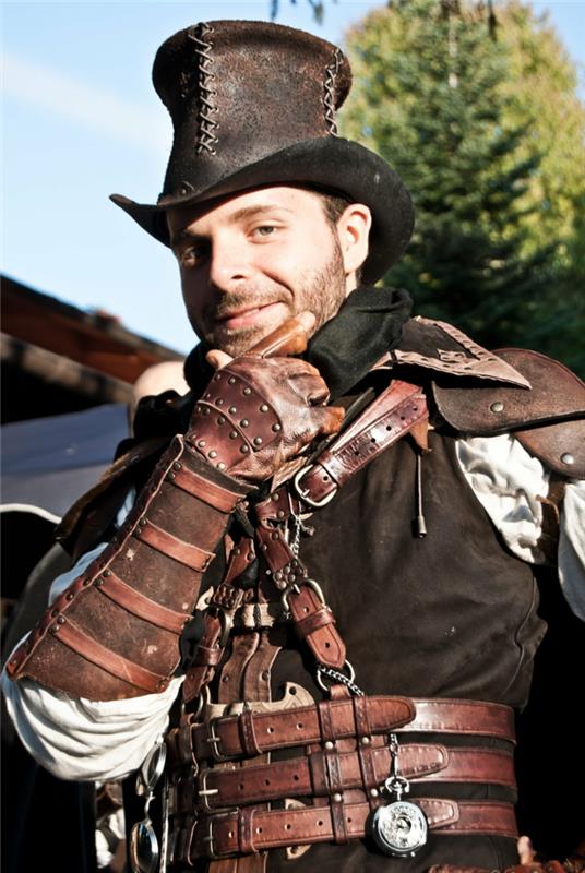 steampunk ανδρικά ενδύματα μόδας βικτοριανό